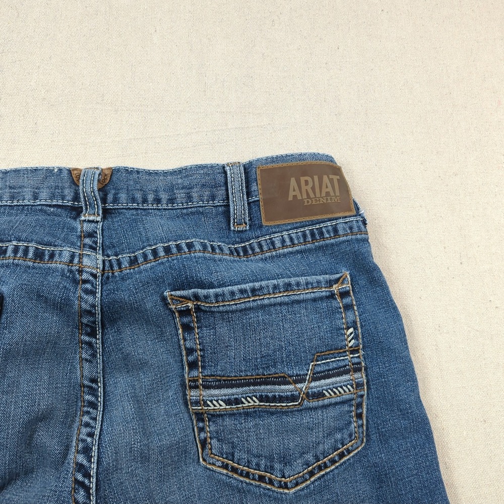 Ariat Jeans Mens 36x362 Blue M5 Stillwell Straight Western Cowboy Ranch Rodeo - Picture 16 of 16